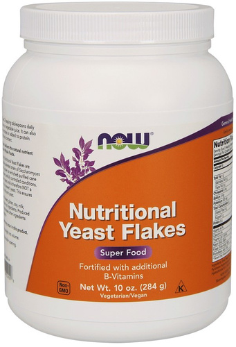Now Foods Nutritional Yeast Flakes Odżywczy Proszek Drożdżowy 284g