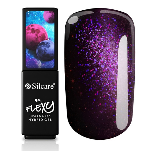 Silcare Flexy lakier hybrydowy UV/LED 190 Cosmic Burgundy 4.5g