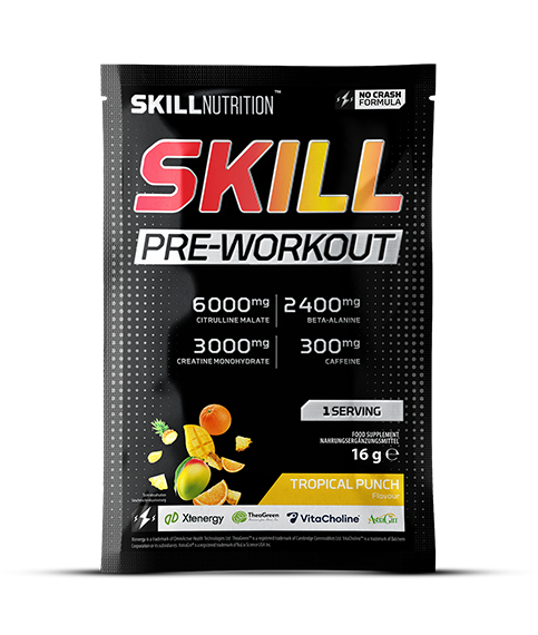 Skill Nutrition Skill Pre-Workout Tropical Punch 16g 1 serving