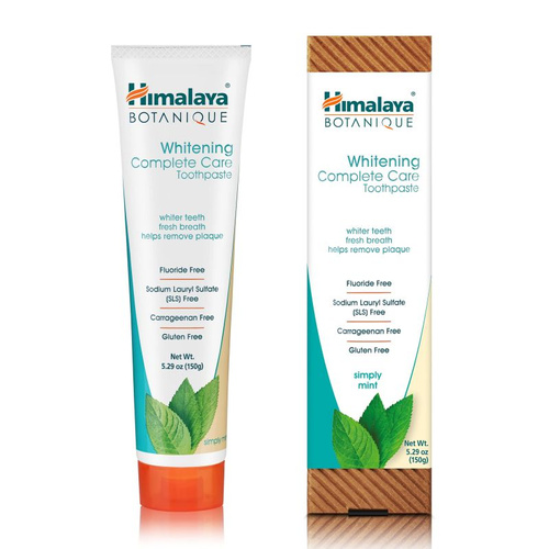 Himalaya Whitening Complete Care Simply Mint Wybielająca Miętowa Pasta do Zębów bez Fluoru 150g