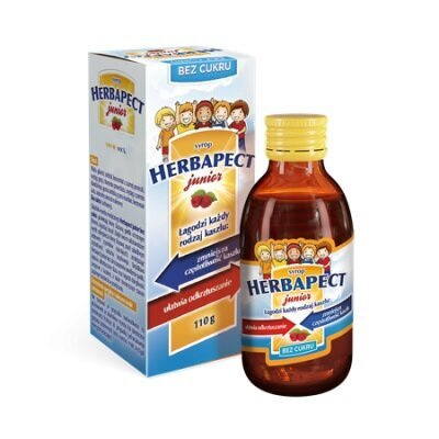 Herbapect Junior Sugar-Free Syrup for Dry and Wet Cough for Kids 110g