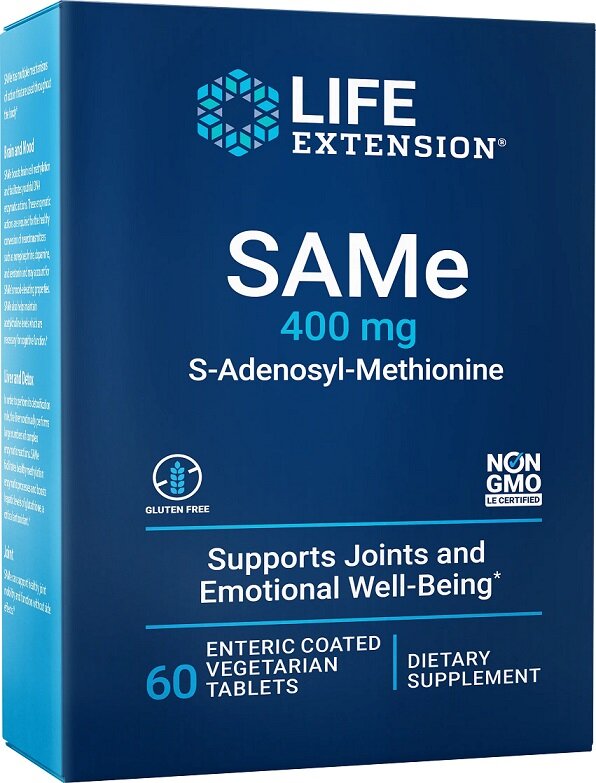 SAMe S-Adenosyl-Methionine, 400mg - 60 enteric coated tabs