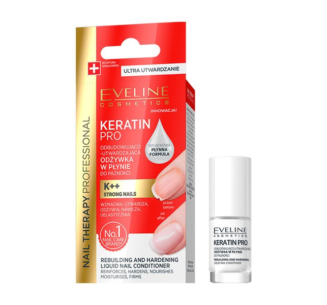 Eveline Nail Therapy Keratin Pro Hardener Strengthening Nail Conditioner 5ml