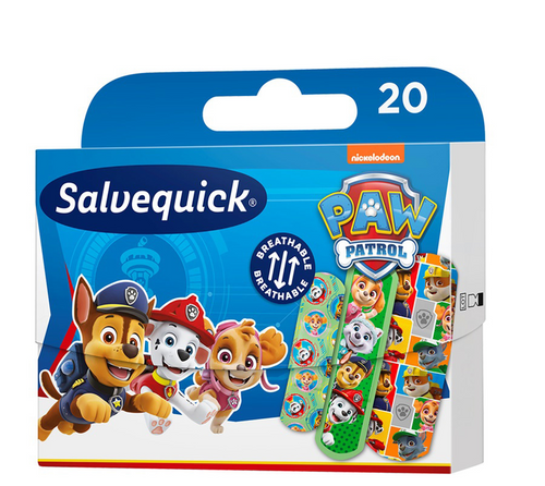 Salvequick Paw Patrol Plasters for Children 20 Pieces