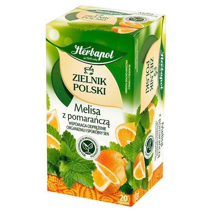 Herbapol Polish Herbarium Lemon Balm with Orange Tea Supporting Relaxation 35g