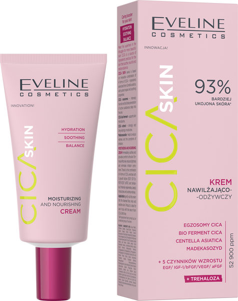 Eveline Cica Skin Nawilżająco-Odżywczy Krem na Dzień i Noc 50ml