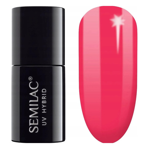 Semilac Garden Party Hybrid Gel Polish 571 Neon Strawberry 7ml