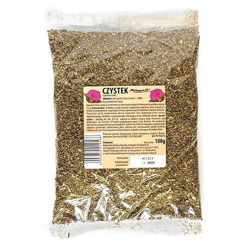 Herbapol Suplement Diety Czystek Liść na Ochronę Organizmu i Układ Odpornościowy 100g 