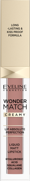 Eveline Wonder Match Nawilżająca Matowa Pomadka w Płynie 04 Carmel 6,8ml