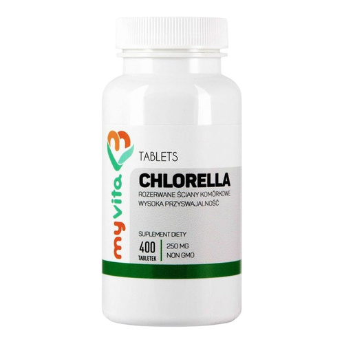 MyVita Chlorella tabletki 250mg, 400 szt.