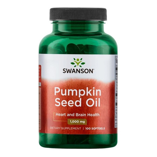Swanson Olej z Pestek Dyni 1000mg na Wsparcie Prostaty 100 Kapsułek