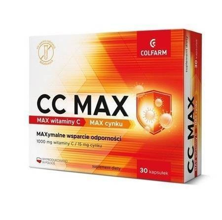 Colfarm CC Max Vitamin Zinc Immunity Metabolic Processes 30 Capsules