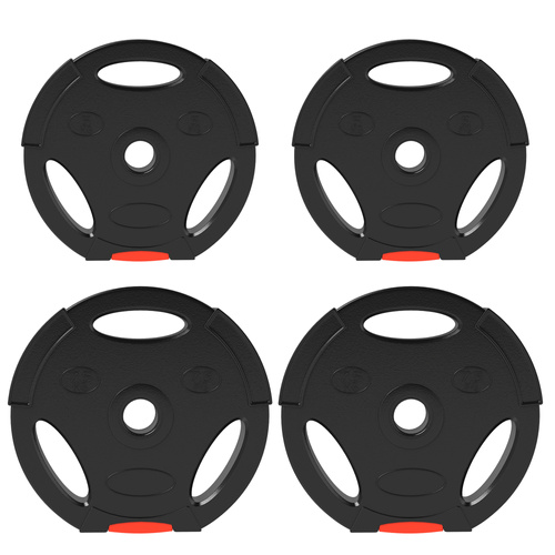 SPORTNOW Weight Plates Set, with Two 7.5kg and Two 5kg weights, Black