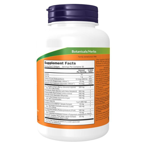 Now Foods Prostate Health Clinical Strength Wspiera Zdrowie Gruczołu Krokowego 180 Kapsułek