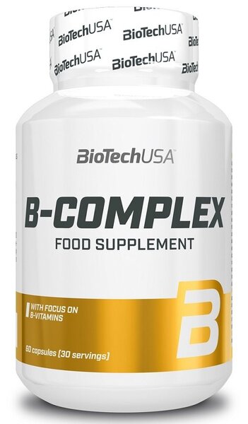 BioTechUSA B-Complex Na Energię Skórę Włosy i Paznokcie 60 Kapsułek
