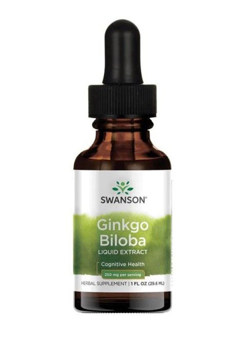 Swanson Ginkgo Biloba w Płynie na Pamięć i Koncentrację 29ml