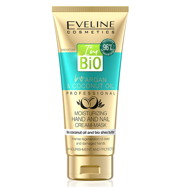 Eveline Bio Argan Coconut Oil Nawilżająca Maska do Rąk i Paznokci 100ml