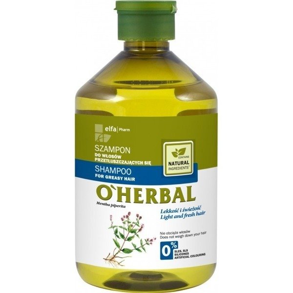 Elfa Pharm O''''Herbal Shampoo for Greasy Hair with Mint Extract 500ml