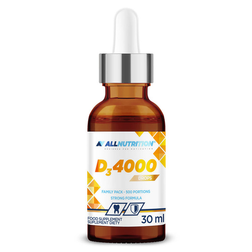 Allnutrition Vit D3 4000 w Kroplach wspierająca odporność 30ml