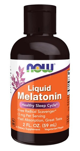 NOW Foods Melatonina w Płynie na Wsparcie Snu 59ml