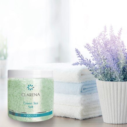 Clarena Podo Line Sól do Kąpieli Stóp z Zieloną Herbatą 600g