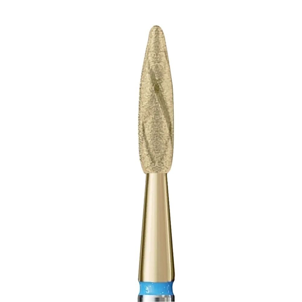 IQ Nails 2in1 Diamond Nail Drill Bit Long Flame Standard Grid 2.3mm