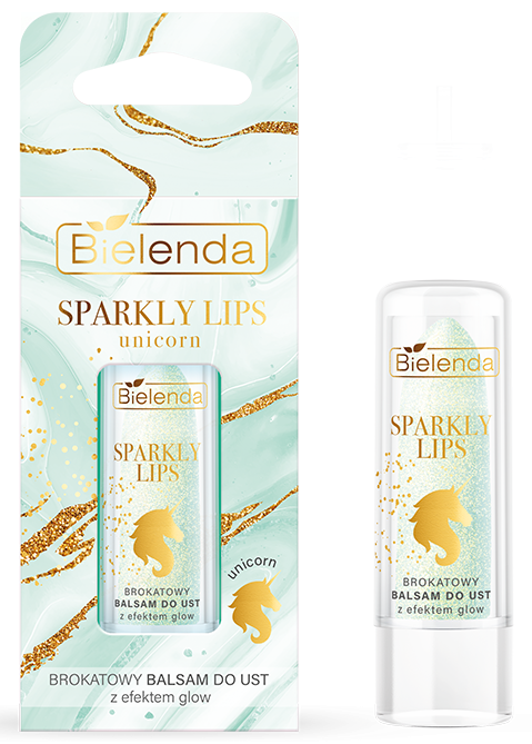 Bielenda Sparkly Lips Unicorn Glitter Lip Balm with Glow Effect 3.8g