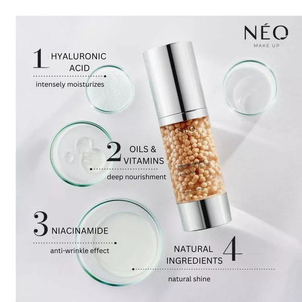 Neo Makeup Intense Serum Pure Perfector Pielęgnujący Krem-Baza 30ml