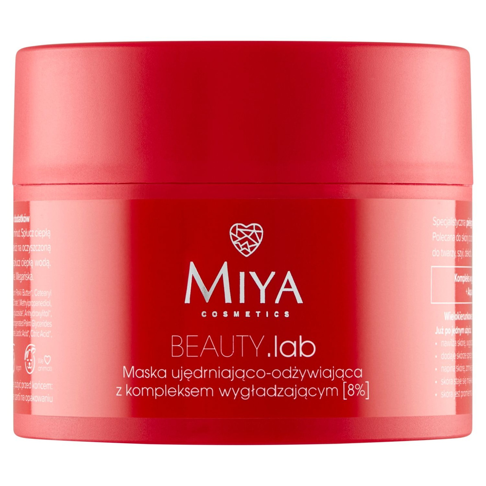 Miya BEAUTY.Lab Maska Ujędrniająco-Odżywiająca z Kompleksem Wygładzającym 8 % 50ml