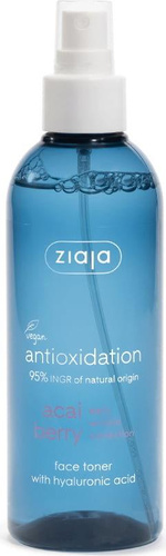 Ziaja Jagody Acai Antyoksydacyjny Tonik z Kwasem Hialuronowym dla Skóry Wrażliwej i Matowej Vegan 200ml