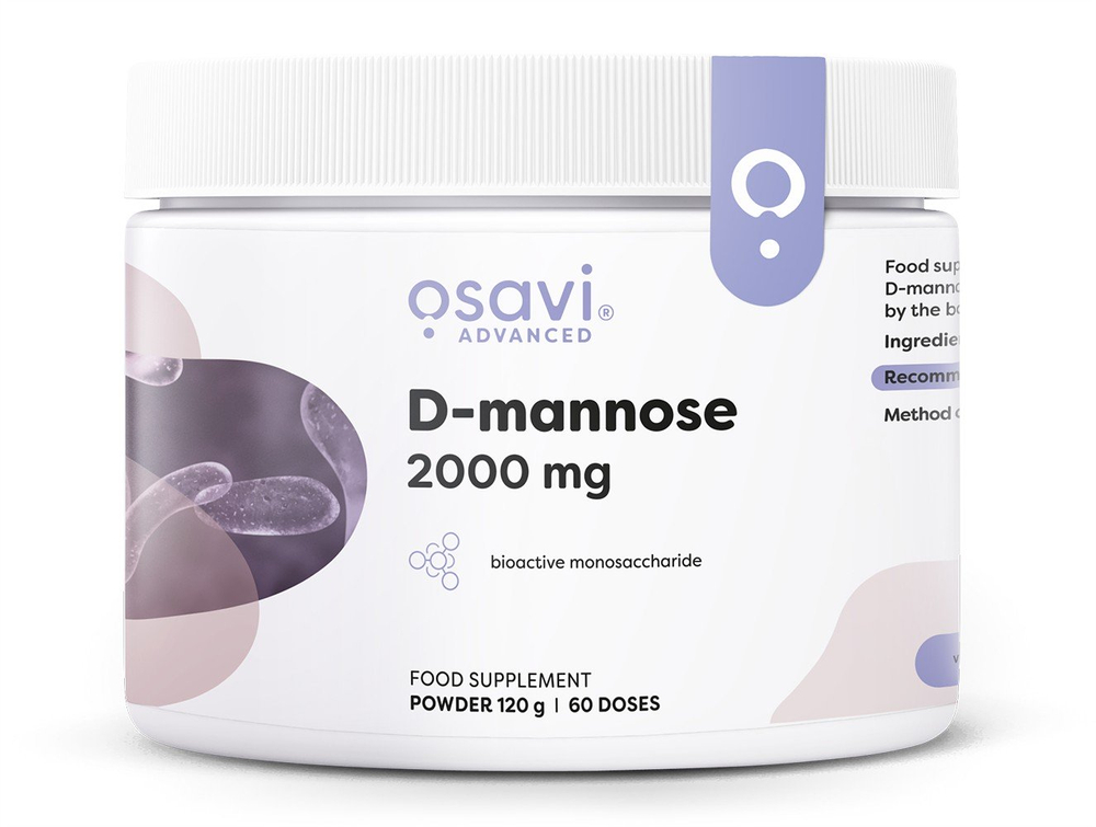 Osavi D mannoza w Proszku 2000mg 120g Wsparcie Układu Moczowego