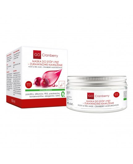 NOVA GoCranberry Maska Do Stóp i Pięt - Żurawinowe Nawilżenie 100 ml
