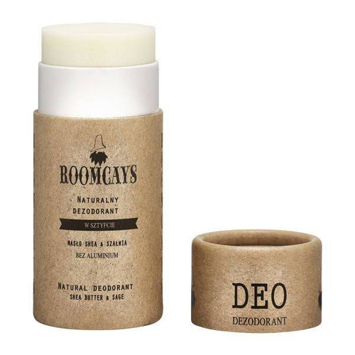 Roomcays Natural Deodorant Stick for Men in Paper Tube with Pleasant Scent 65ml