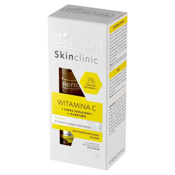 Bielenda Skin Clinic Professional Witamina C Serum Rozświetlająco-Odżywcze na Dzień dla Cery Pozbawionej Blasku 30ml