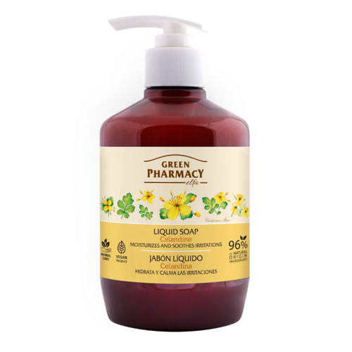Green Pharmacy Nawilżajace Mydło w Płynie Jaskółcze Ziele 465ml