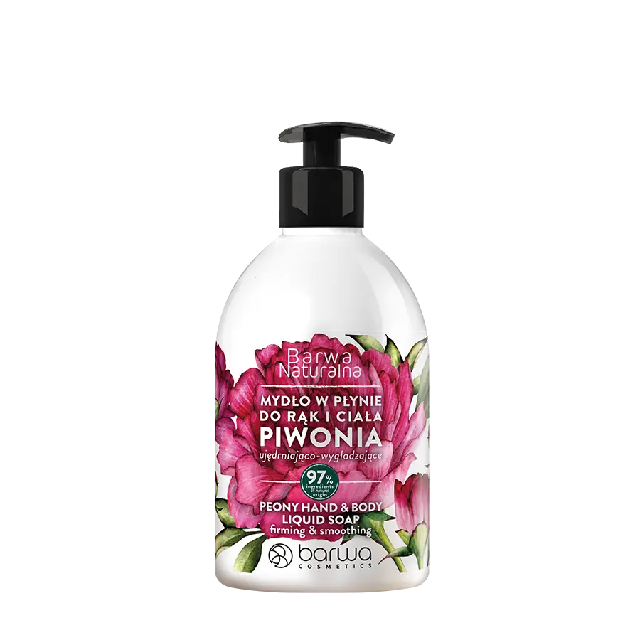 Barwa Natural Firming and Smoothing Liquid Soap Peony 500ml