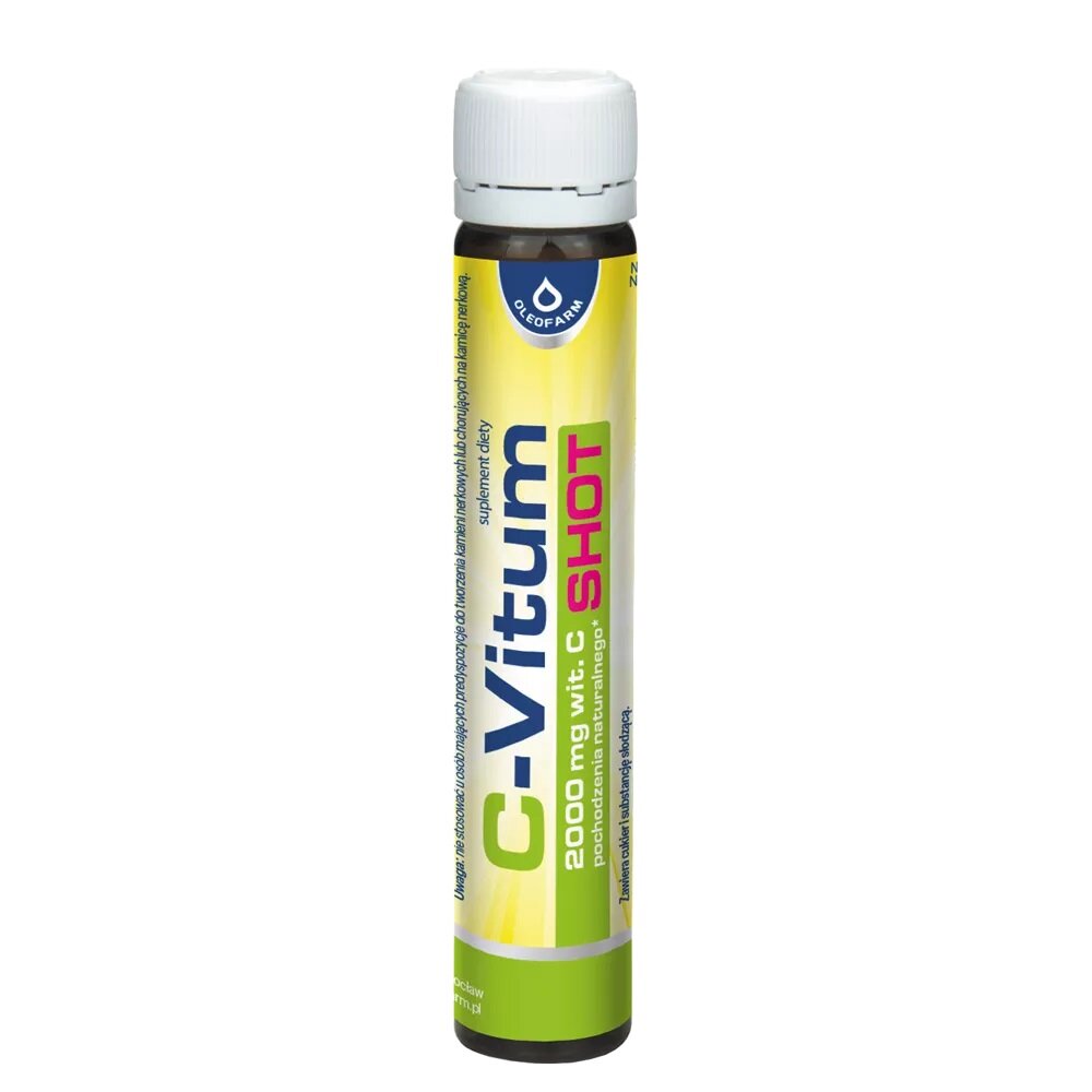Oleofarm C-Vitum Shot 2000mg Witamina C z Dzikiej Róży 25ml