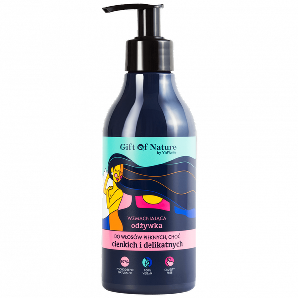 Gift Of Nature Strengthening Conditioner Thin Delicate Black Black Hair 300ml