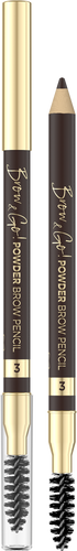 Eveline Brow&Go Precision Powder Eyebrow Pencil No. 3 Dark Brown 1pc