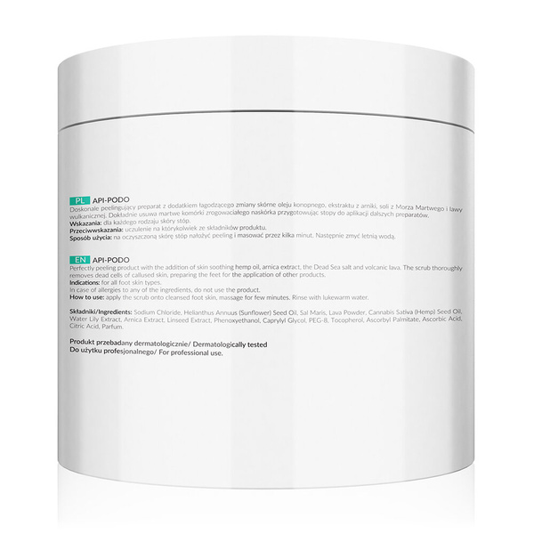 Apis Professional Api Podo Peeling do Stóp z Solą i Lawą 700g