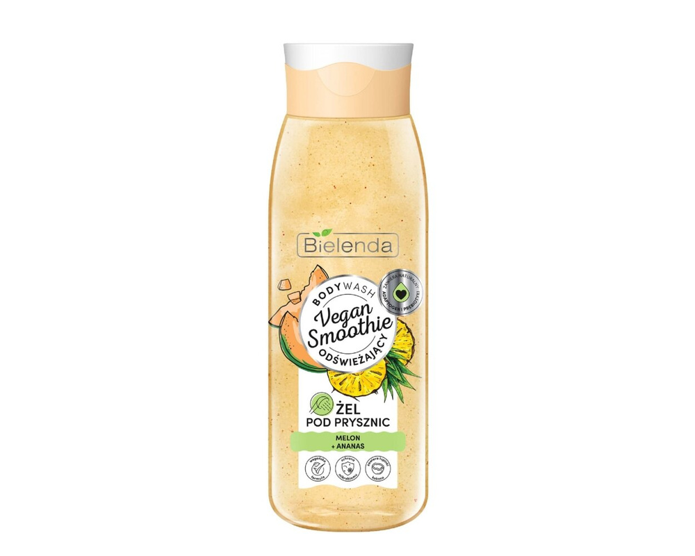 Bielenda Vegan Smoothie Odświeżający Żel pod Prysznic Melon i Ananas 400ml