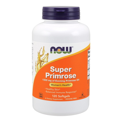 Now Foods Super Primrose 1300mg Evening Primrose Oil for Women's Health 120 Softgels