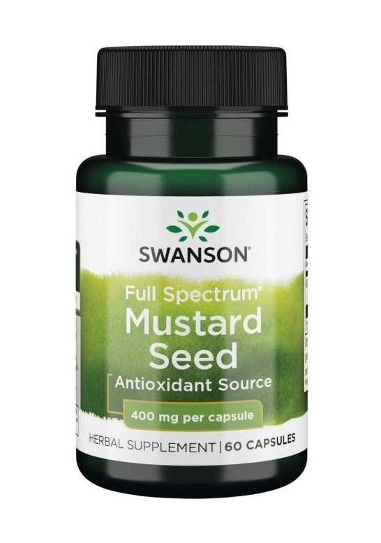 Swanson Mustard Seed 400mg for Phytonutrient Support 60 Capsules