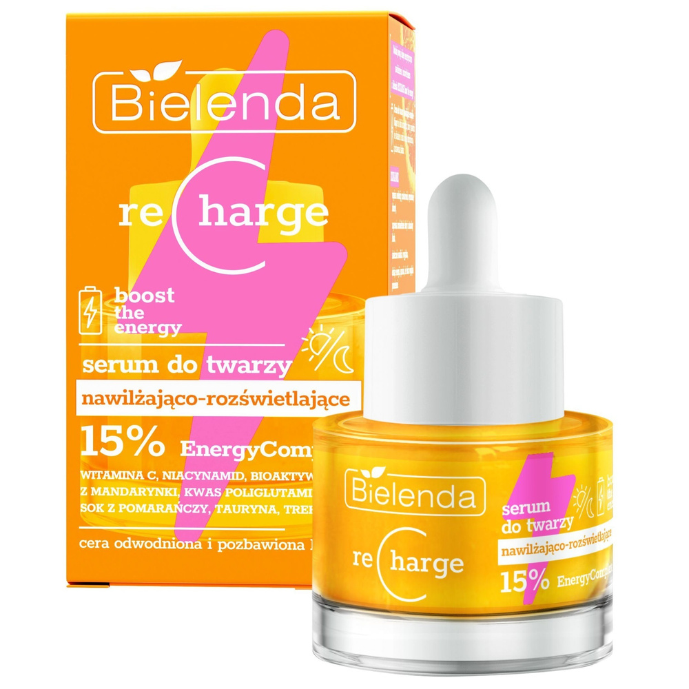 Bielenda Recharge Boost Nawilżająco-Rozświetlające Serum do Twarzy 30ml