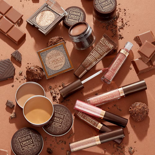 Eveline Choco Glamour Pomadka Winylowa w Płynie z Efektem Glossy Lips Nr 3 Toffe Chocolate 4,5ml