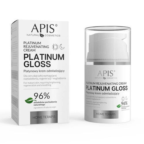 Apis Home TerApis Platinum Gloss Platynowy Krem Odmładzający dla Skóry Dojrzałej 50ml