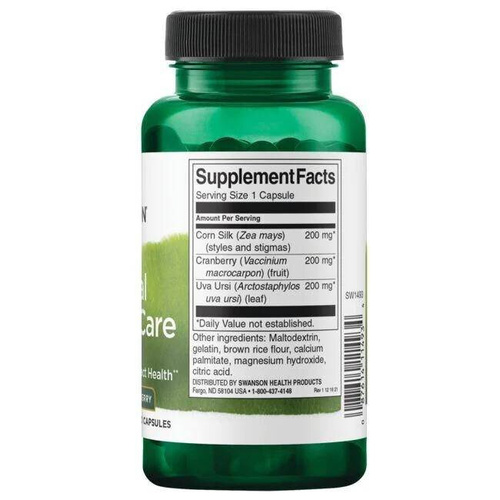 Swanson Herbal Urinary Care Supports Urinary System 60 Capsules