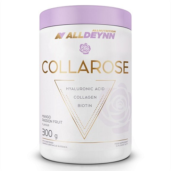 AllDeynn Collarose Collagen Hyaluronic Acid and Biotin for Healthy Skin with Mango Passion Fruit Flavor 300g