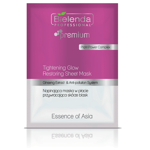 Bielenda Professional Essence of Asia Napinająca Maska Przywracająca Blask w Płachcie 25g
