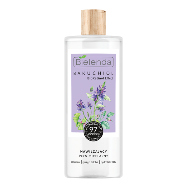 Bielenda Bakuchiol BioRetinol Effect Moisturizing Micellar Liquid for Mature Skin 500ml